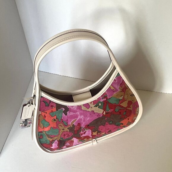 Coach Ergo Bag Upcrushed Upcrafted Pink Red Leather Coachtopia Shoulder CP404 - Picture 4 of 12